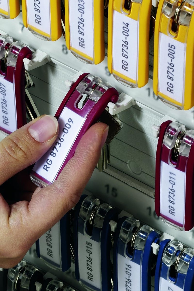 Durable Key Clips - for Clear and Easy Organization of Keys - Perfect for Use with DURABLE Key Safes - Pack of 6 Innovative Key Clips in Dark Blue - Image 1